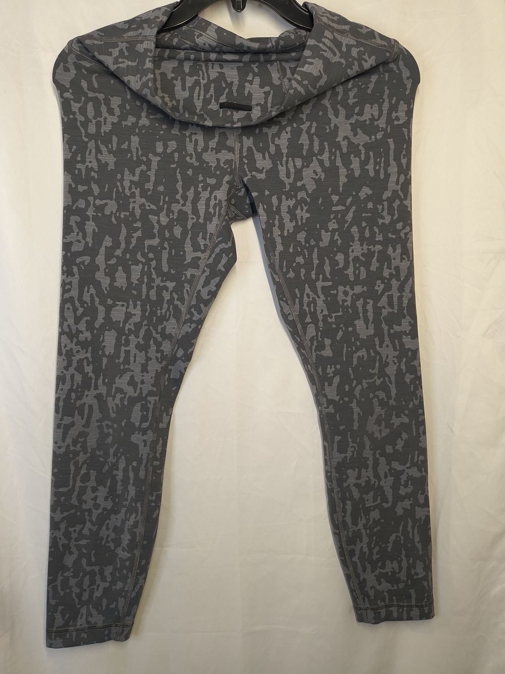 lululemon Wunder Train High-Rise Tights in a heathered gray camo print